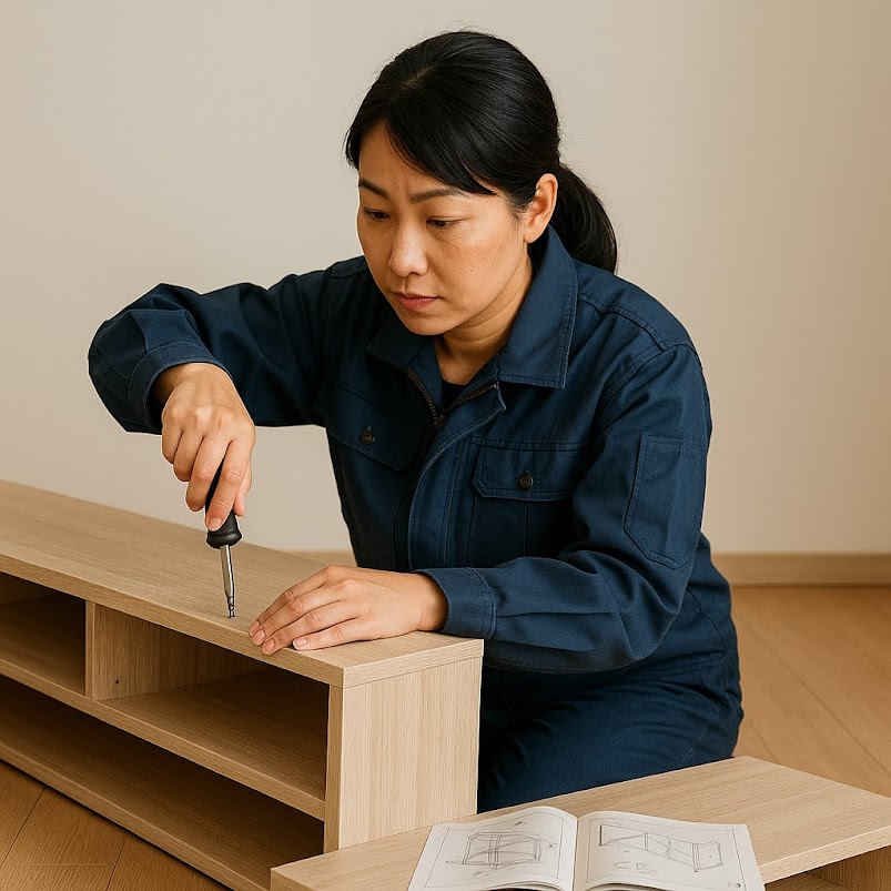 家具組立 作業中