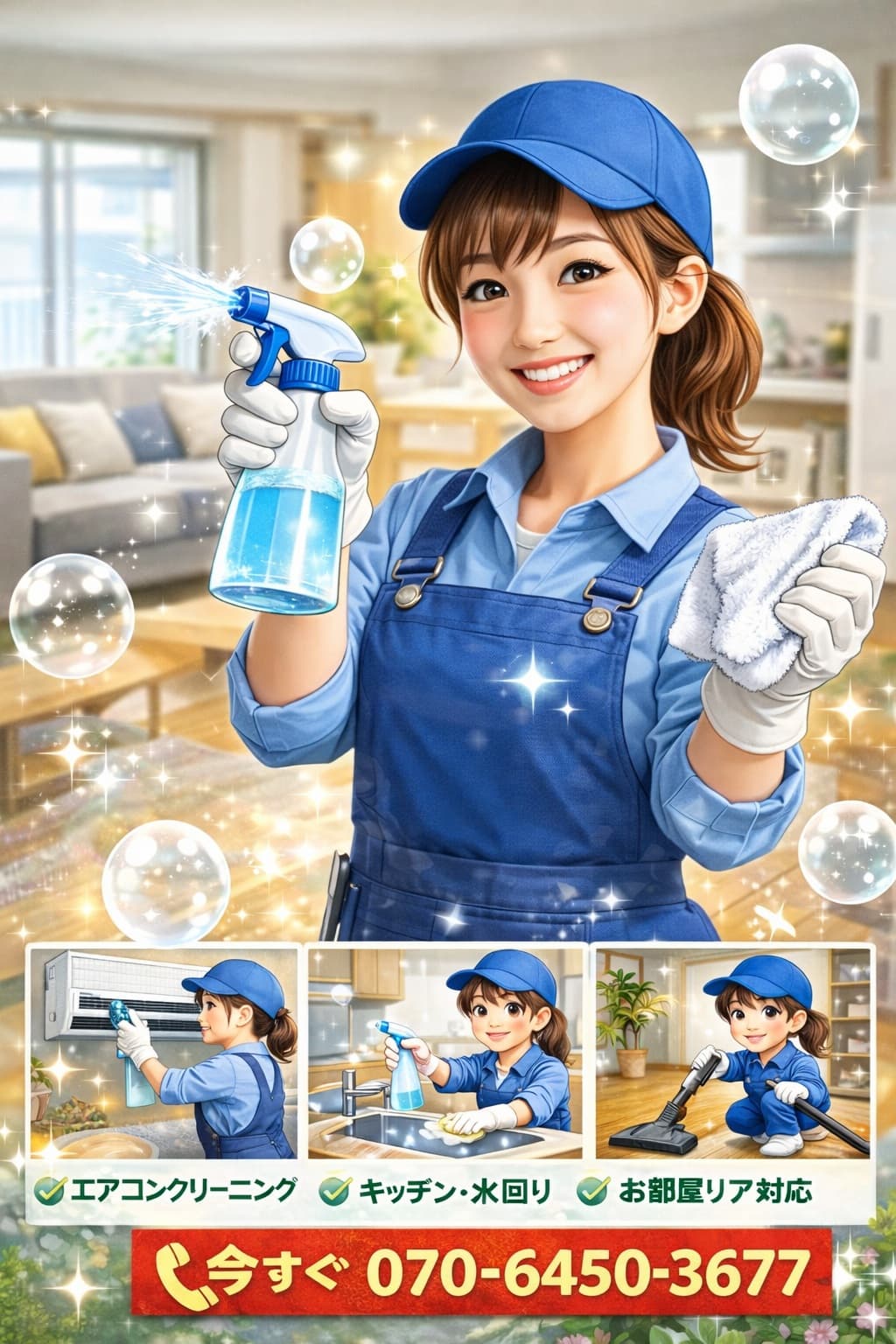 ハウスクリーニング　　｜便利屋なっちゃん