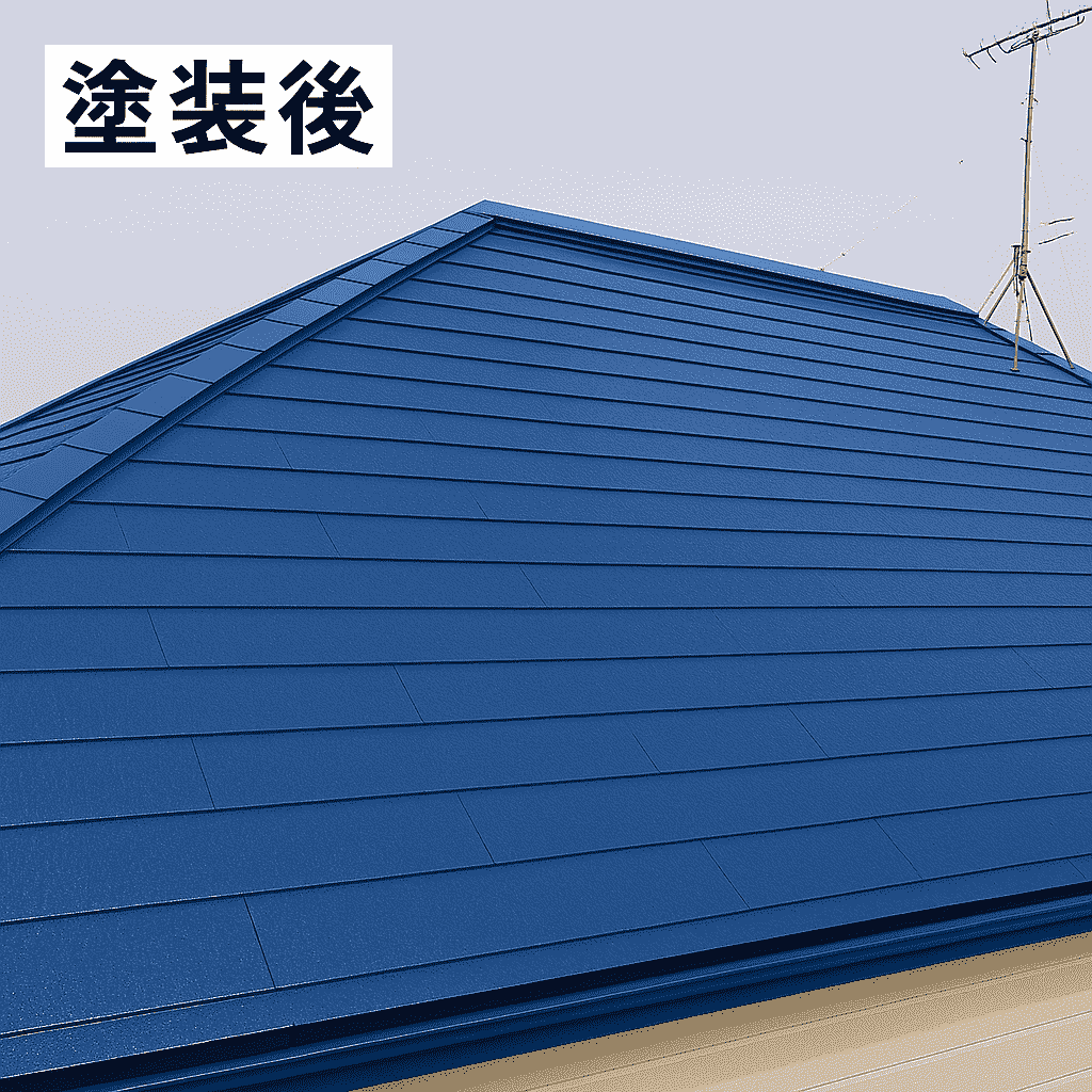 施工後 屋根