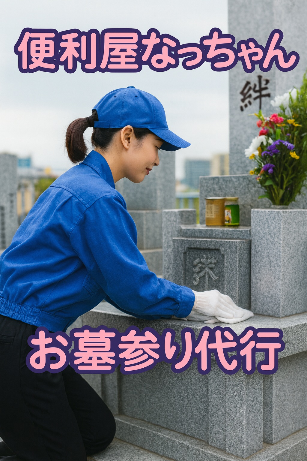 お墓参り　便利屋なっちゃん