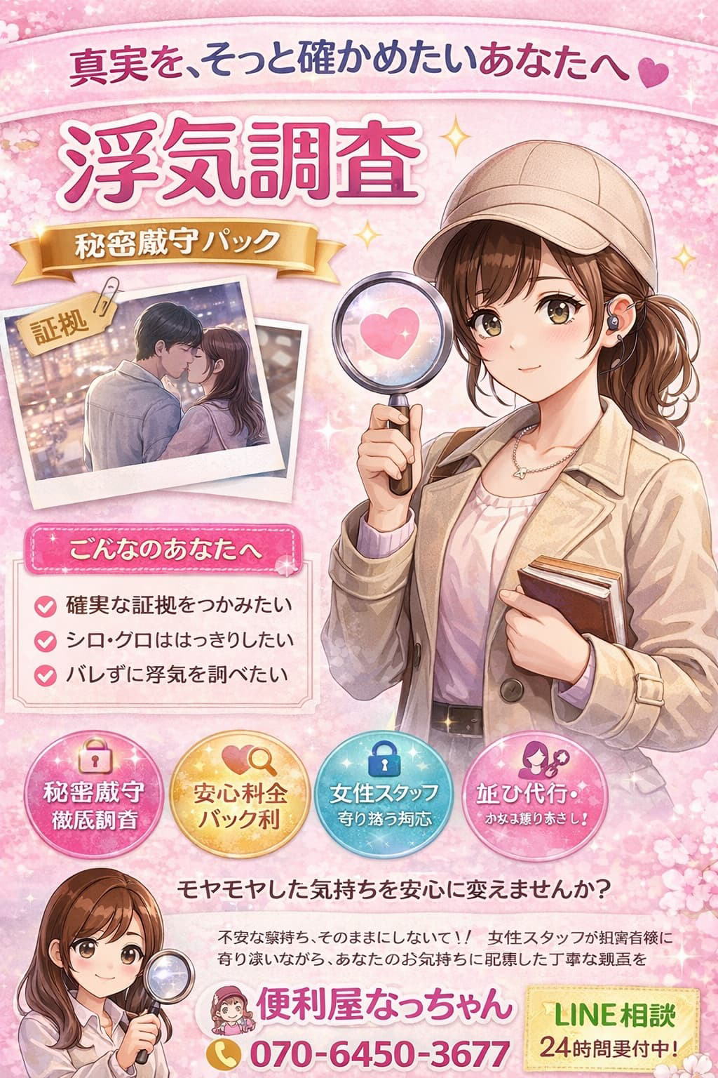 浮気調査・不倫調査　横浜　便利屋なっちゃん