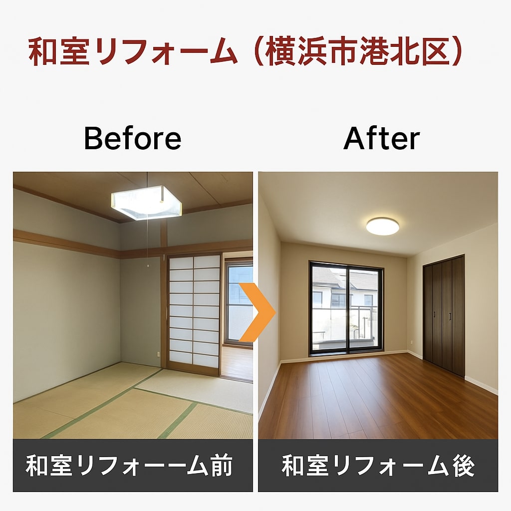 和室~洋室 リフォームの事でしたら横浜便利屋なっちゃん